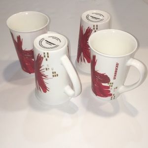 (4) Starbucks Coffee Cups